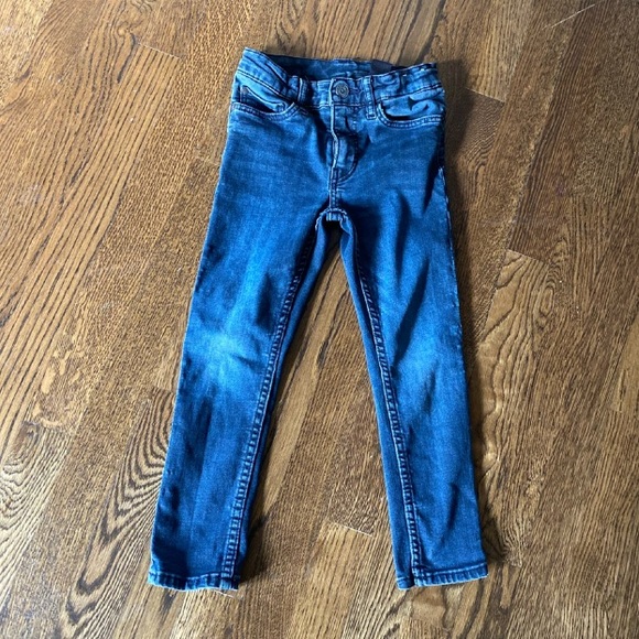 5T Industrial Midnight Blue Distressed Boys Denim Blue Jeans - Picture 1 of 8